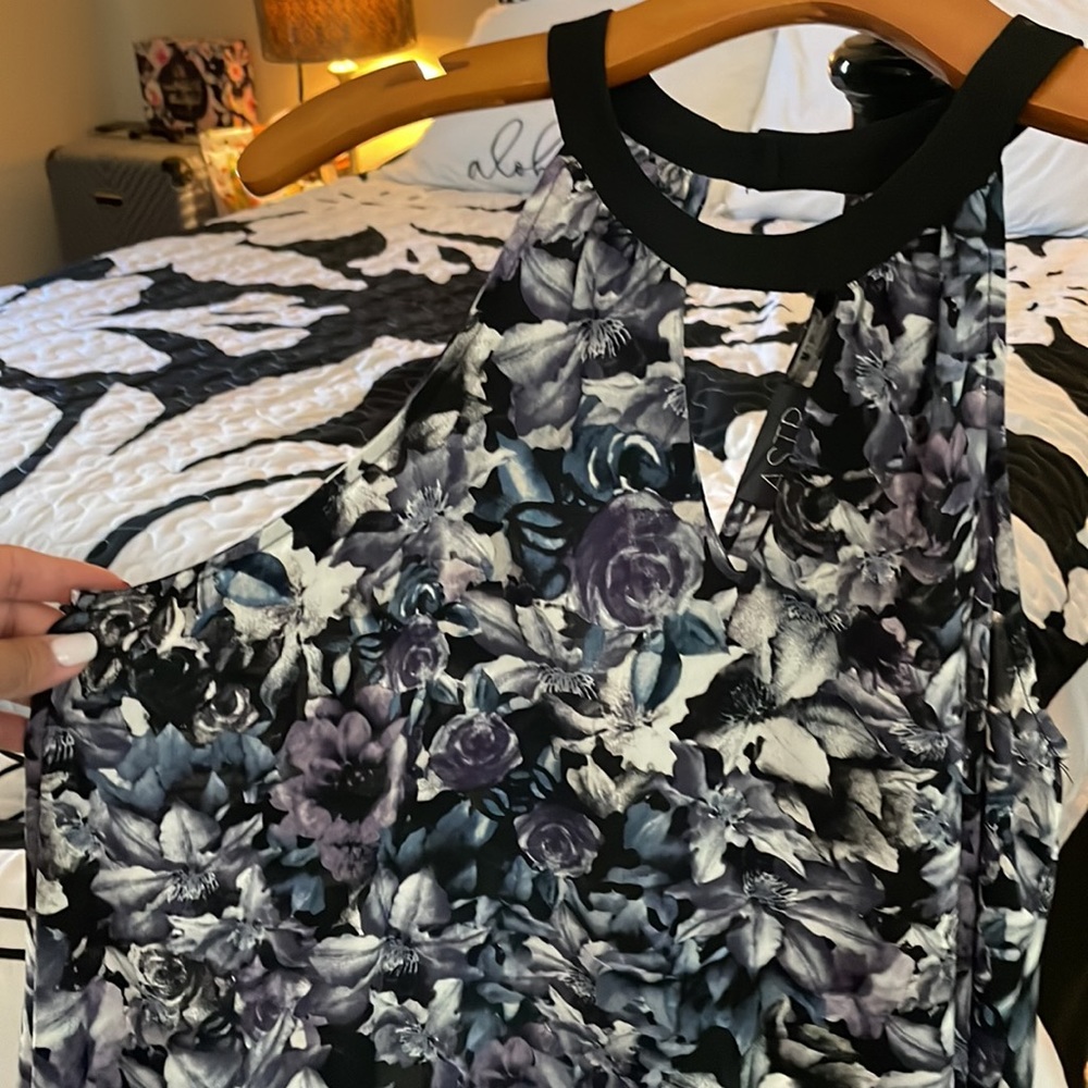 Floral halter top